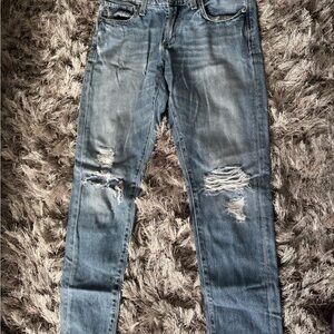 Lucky Brand Men's Distressed Blue Skinny Jeans